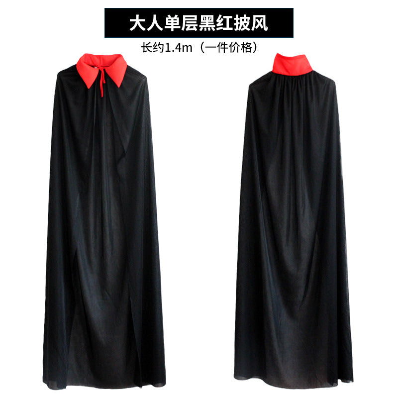 Halloween Costume Adult cosplay Death Cloak Performance Costume Black Wizard Robe Cloak Vampire
