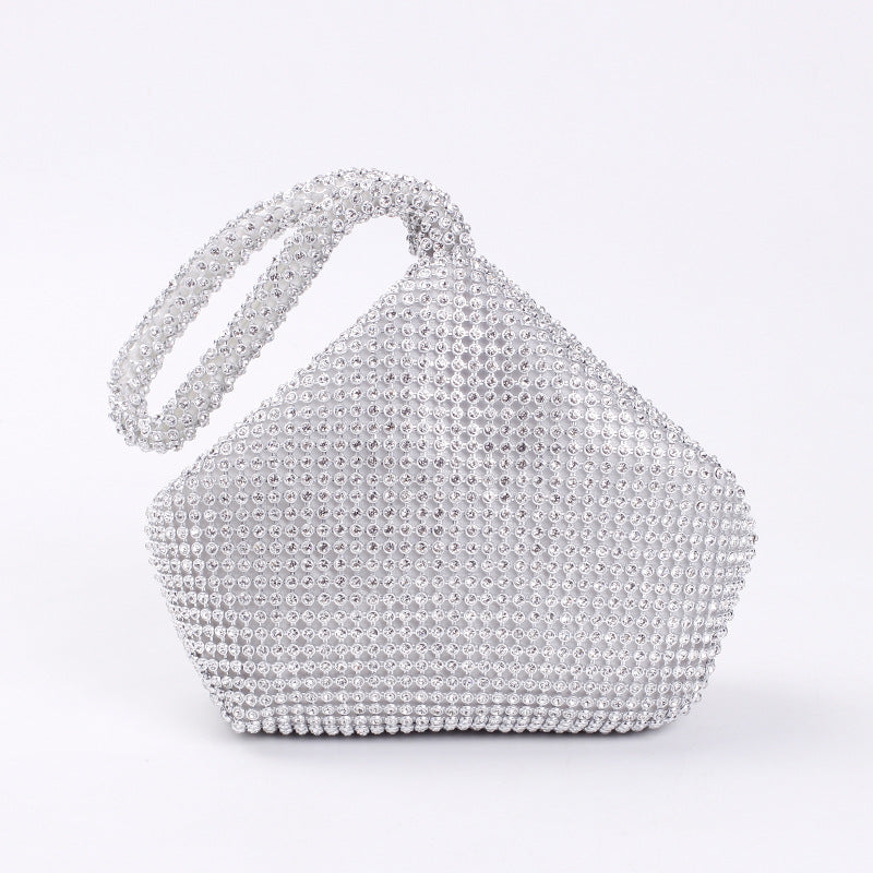 Cross-border Rhinestone Clutch Fashion Portable Cosmetic Bag Mine Bag Women's European and American Style Evening Bag Handbag