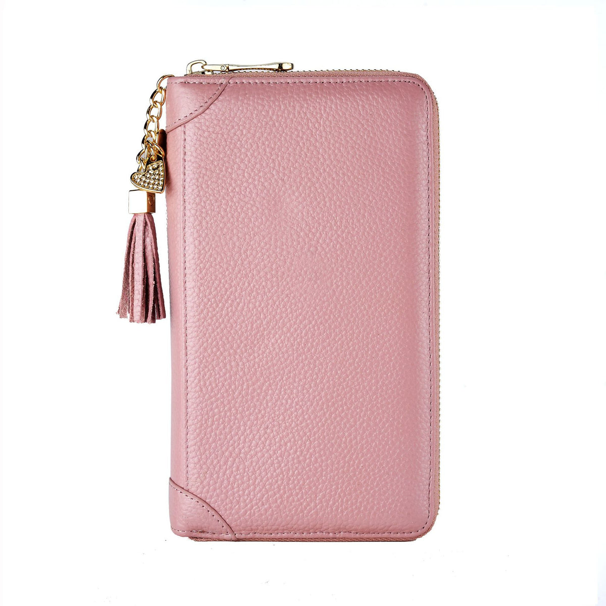 Foreign Trade Card Bag Women's Multi-Card Cowhide Anti-Theft Brush RFID Leather Anti-Degaussing Card Clip Zipper Credit Driver's License