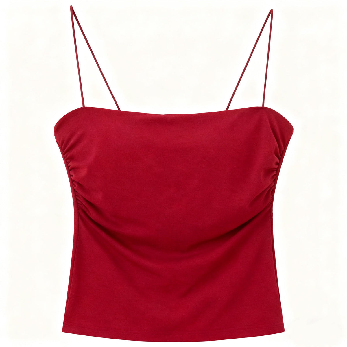 2026 New Style Pleated Camisole with Chest Pads, Integrated Bra, and Outerwear for Women in Summer - stoutforge