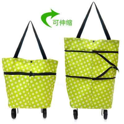 Manufacturer Wholesale Foldableable Carryable Shopping Cart, Portable Tug Hanging Bag, Handbag, Variable Grocery Shopping Cart