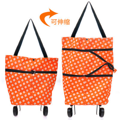 Manufacturer Wholesale Foldableable Carryable Shopping Cart, Portable Tug Hanging Bag, Handbag, Variable Grocery Shopping Cart