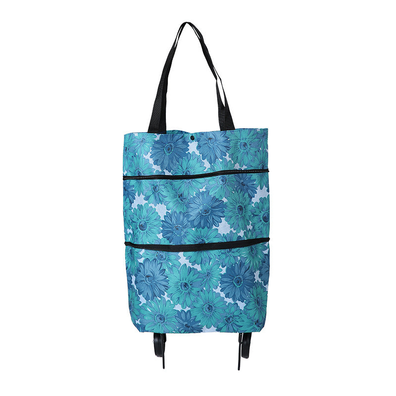 Manufacturer Wholesale Foldableable Carryable Shopping Cart, Portable Tug Hanging Bag, Handbag, Variable Grocery Shopping Cart