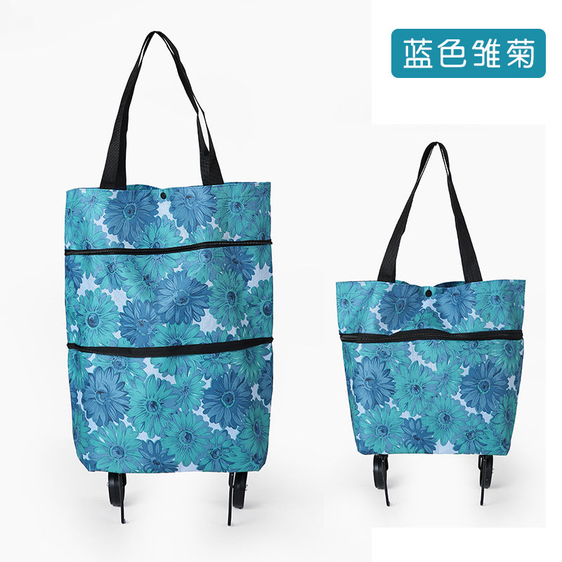 Manufacturer Wholesale Foldableable Carryable Shopping Cart, Portable Tug Hanging Bag, Handbag, Variable Grocery Shopping Cart