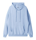 American fashion brand 260g pullover casual loose hooded sweater dopamine solid color heavy shoulder hoodie in spring and autumn