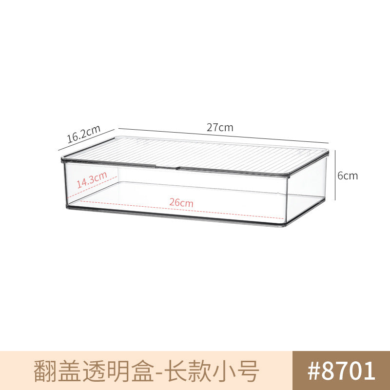 Transparent mobile phone case storage box desktop acrylic box stationery finishing dormitory small mask cosmetics storage basket