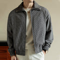 Plus-Size Men's Trendy Lapel Jacket Coat for Big Guys, Loose Outerwear for Spring and Autumn, High-End Feel