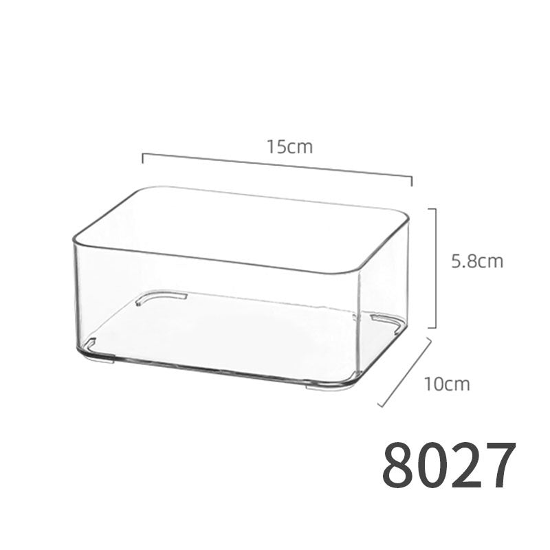Desktop Storage Box small size Sundries Stationery Post-it Notes Hand Account Pencil Transparent Narrow Long Storage and Filing Box