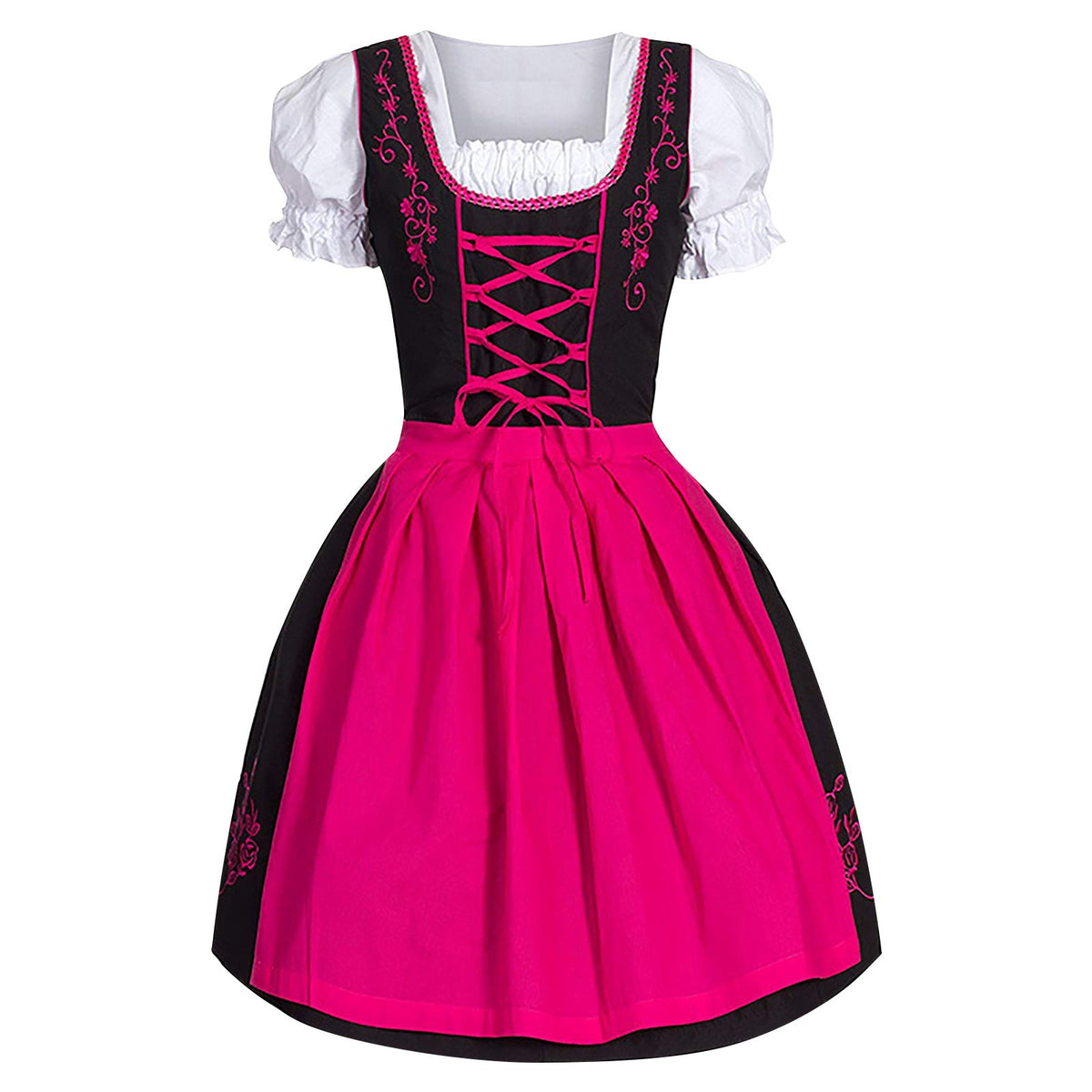 2024 European and American Halloween Beer Festival Maid Cosplay Costume Women's Top