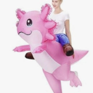 Cross-Border Supply Holiday Party Anime Axolotl Doll New Halloween Costume Axolotl Inflatable Suit