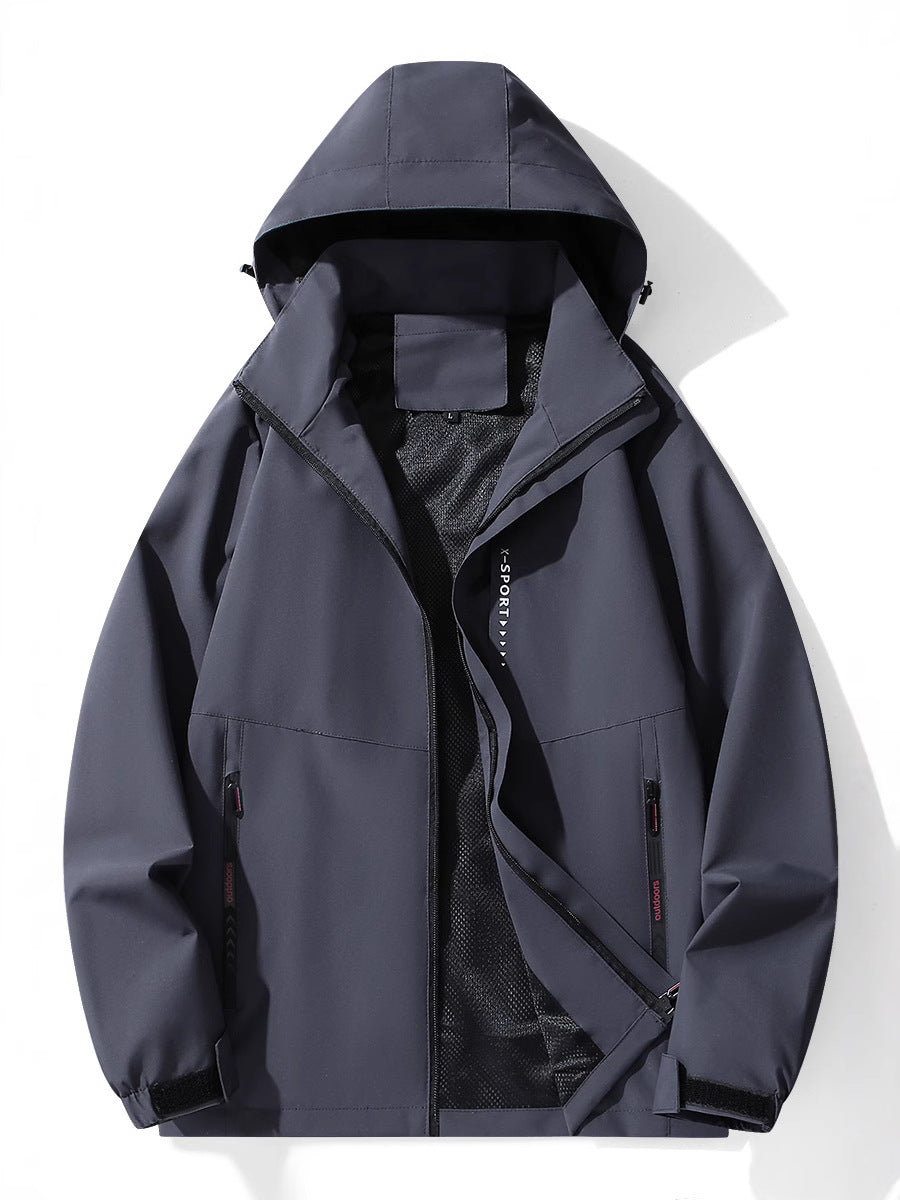 2025 outdoor mountaineering durable fashion simple men's and women's windproof waterproof assault clothing factory direct sales