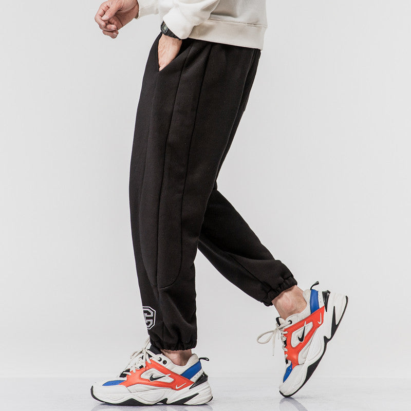 Plus Men's Clothing | Spring and Summer Casual Sweatpants Men's Trendy Splicing Tapered New Fabric Leggings Sweatpants Men's Trendy Pants