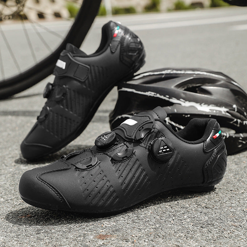 Road Bike Lock Shoes, Bicycle Riding Shoes, Lock-Free Summer Hard-Soled Mountain Bike Breathable and Wear-Resistant Professional Cycling Lock Shoes