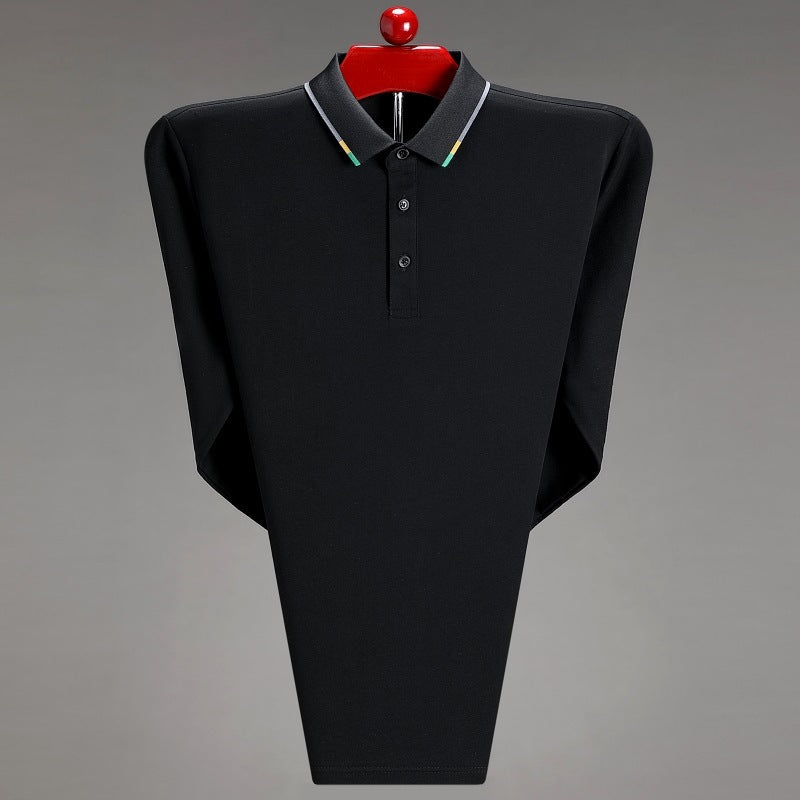 Big Red Long-Sleeved T-Shirt for the Year of Birth, Autum Thin Top for Middle-Aged Men, Middle-Aged and Elderly Men's Mercerized Cotton Daddy Wear
