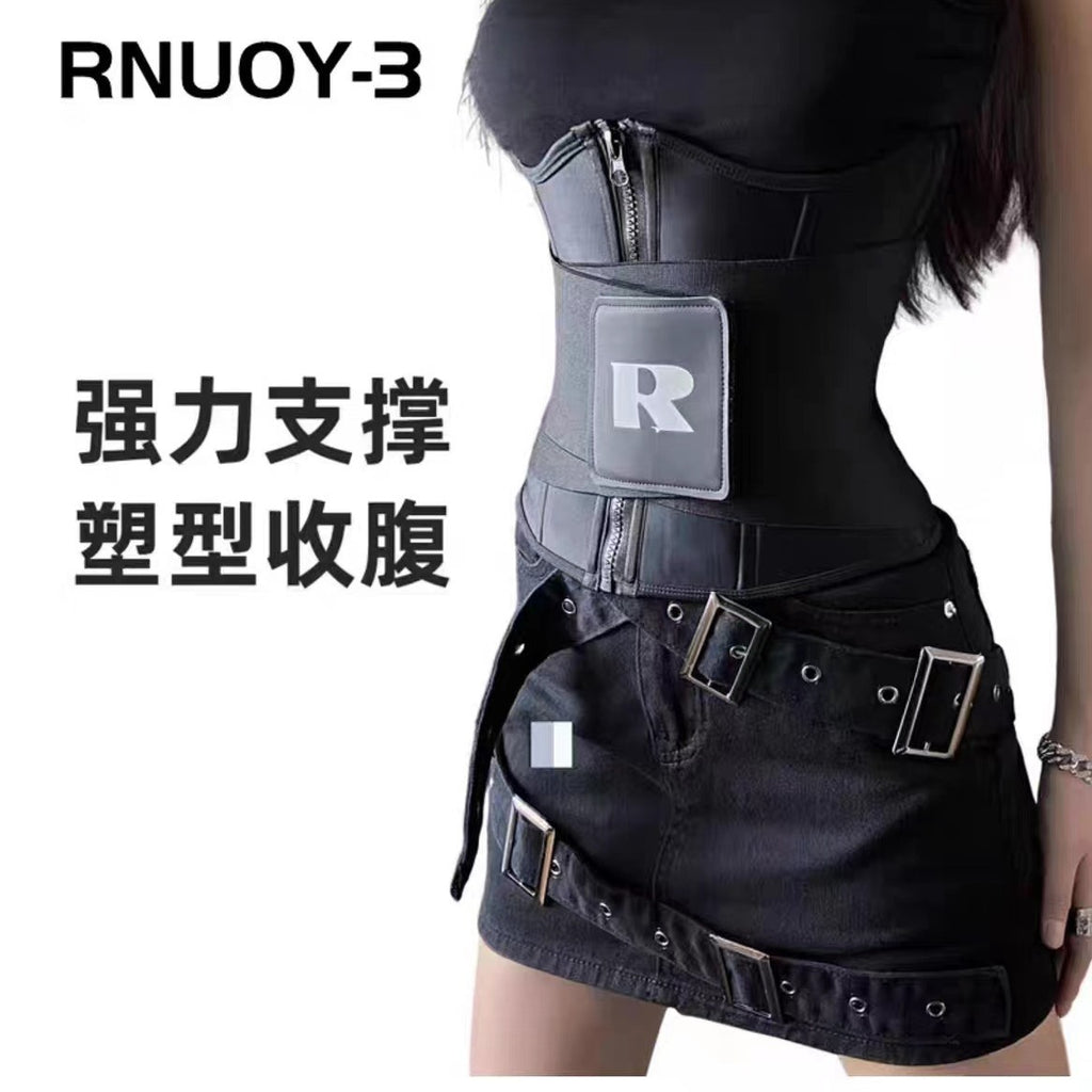Kuaishou, same style with TikTok ins style sweat-breaking plastic belt fitness shaping yoga sports postpartum body shaping belly belt