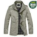 Cross-Border Foreign Trade Men's Spring and Autumn Fashion Versatile Plus-Size Business Casual Stand Collar Jacket for Big and Tall Men