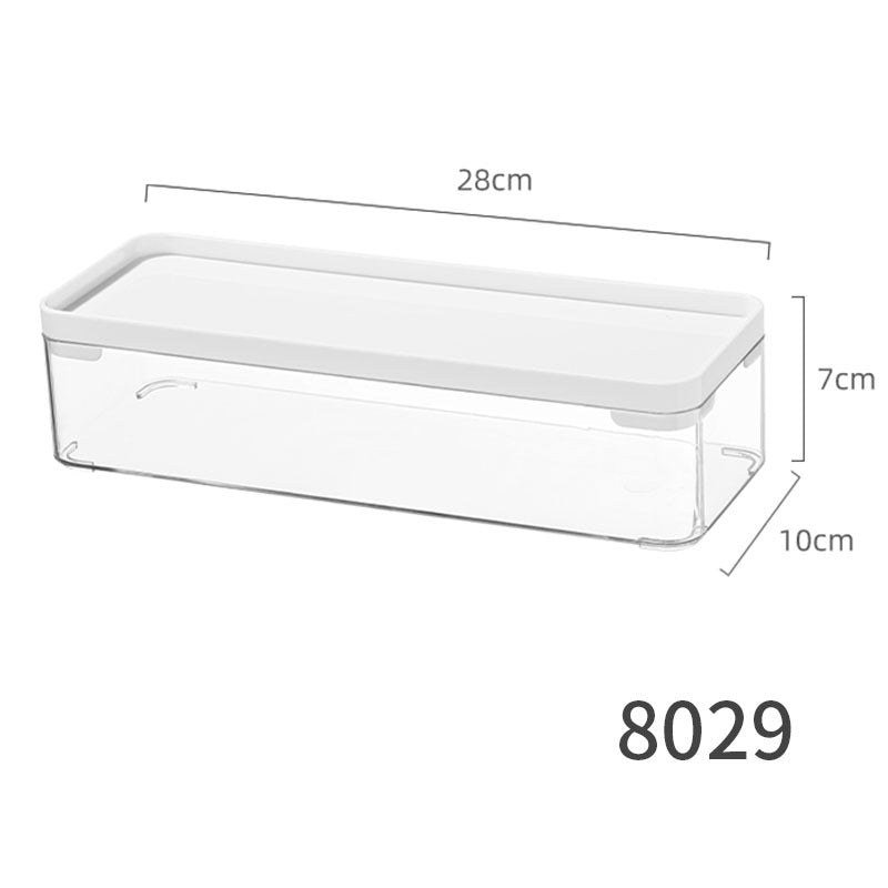 Desktop Storage Box small size Sundries Stationery Post-it Notes Hand Account Pencil Transparent Narrow Long Storage and Filing Box