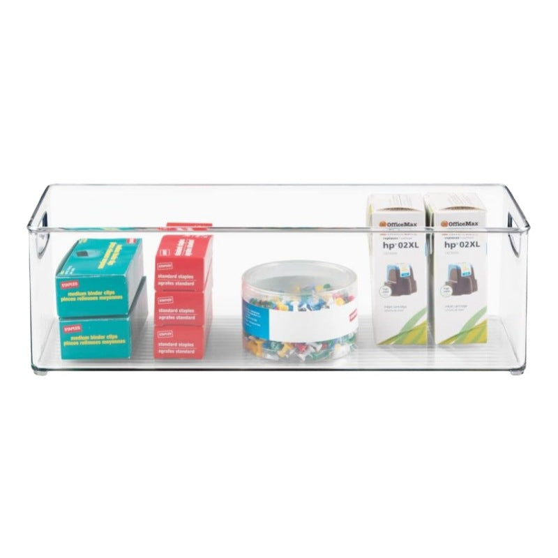 Desktop Storage Box small size Sundries Stationery Post-it Notes Hand Account Pencil Transparent Narrow Long Storage and Filing Box