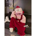 Cute Cartoon Funny Ugly Fish Hanton Couple Pajamas for Men and Women Winter Sand Sculpture Thickened Coral Fleece Home Clothes