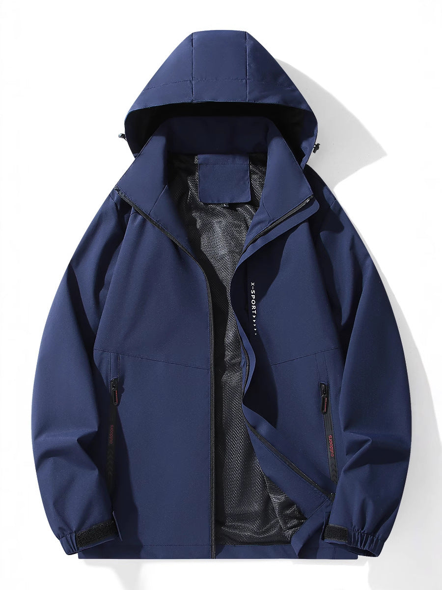 2025 outdoor mountaineering durable fashion simple men's and women's windproof waterproof assault clothing factory direct sales