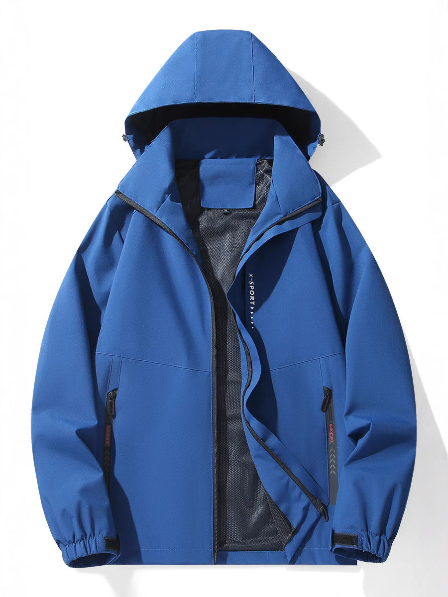 2025 outdoor mountaineering durable fashion simple men's and women's windproof waterproof assault clothing factory direct sales