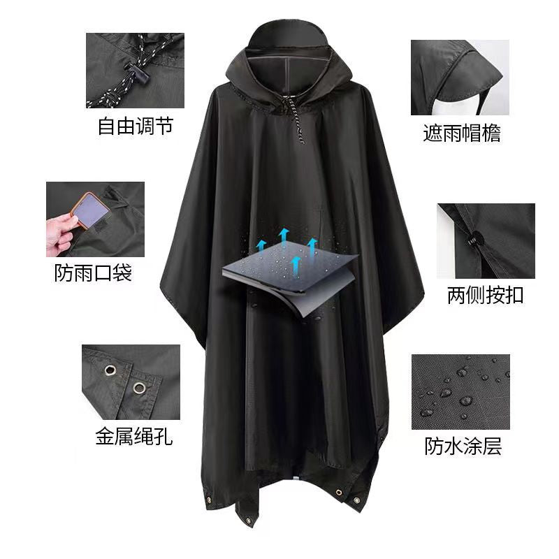 Source manufacturers Tianmu multi-functional three-in-one outdoor hiking camping multi-purpose foreign trade cape poncho