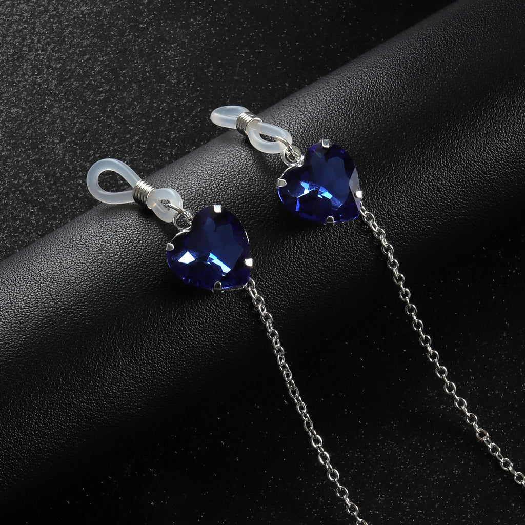 Cross-Border New Heart Crystal Pendant Nipple Chain Chest Chain European and American Sexy Nipple Clamp Body Chain Female Body Chain