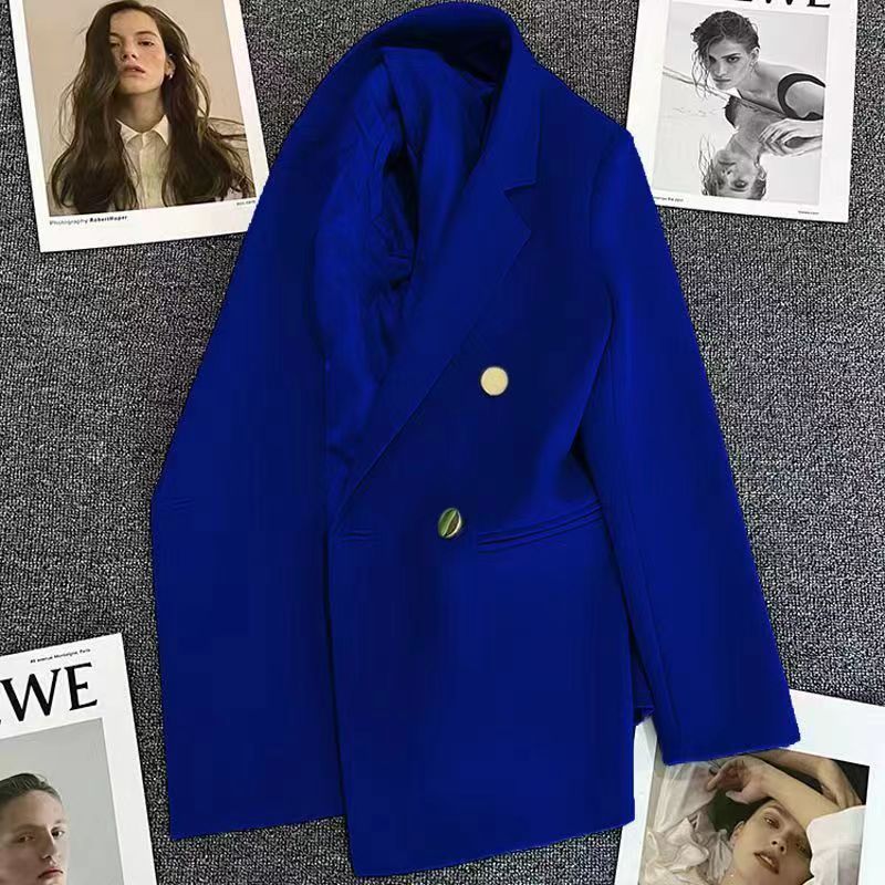 Orange Suit Jacket Women's 2025 Spring and Autumn New Korean High-end Temperament Popular Suit 22 Colors