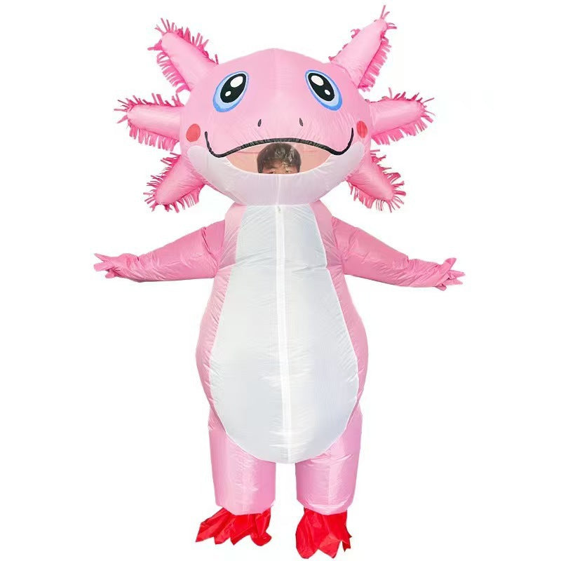 Cross-Border Supply Holiday Party Anime Axolotl Doll New Halloween Costume Axolotl Inflatable Suit