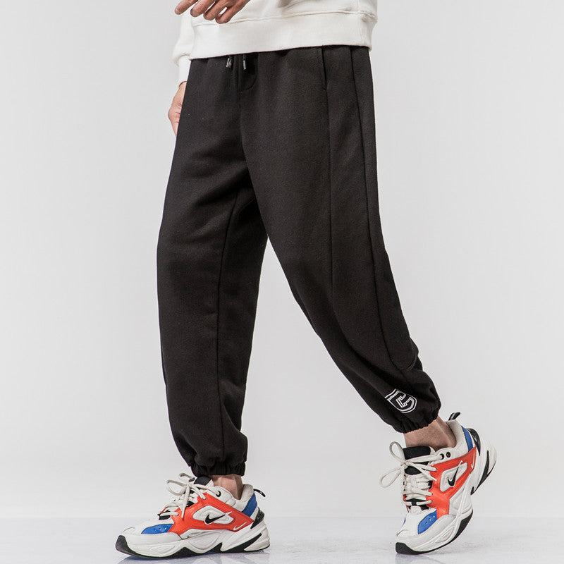 Plus Men's Clothing | Spring and Summer Casual Sweatpants Men's Trendy Splicing Tapered New Fabric Leggings Sweatpants Men's Trendy Pants