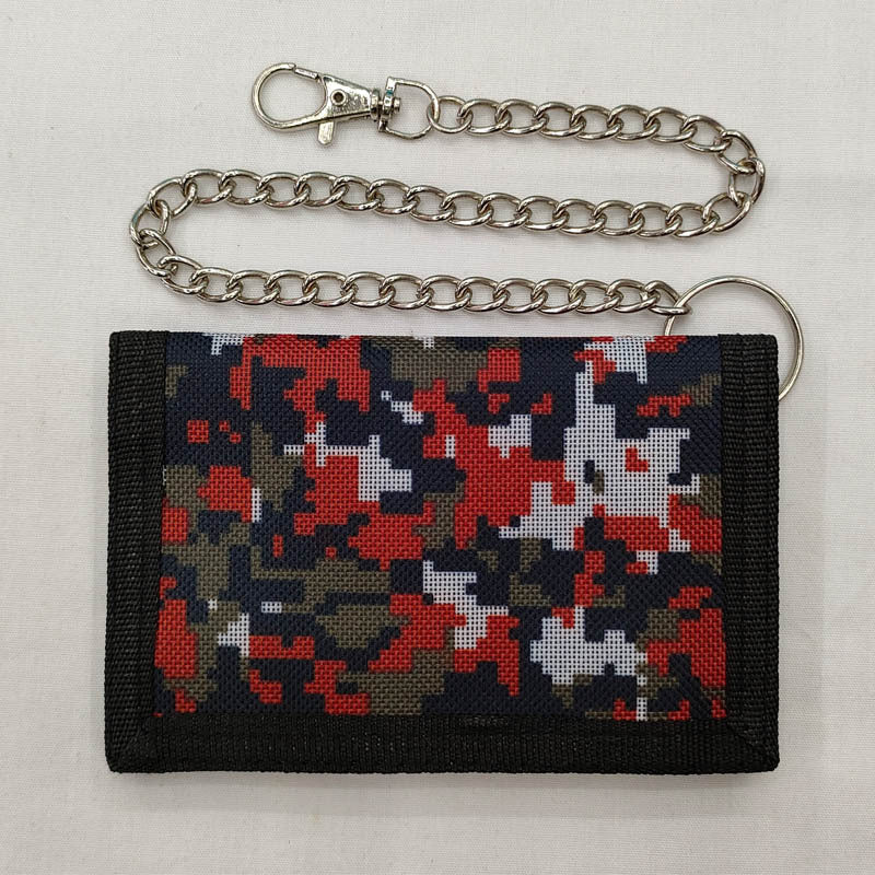 Factory Folding Waterproof Men's Wallet Outdoor Chain Anti-theft Money Bag Tactical Storage Waistband Wallet in stock