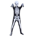 Halloween clothes spoof skeleton jumpsuit cosplay skeleton horror toy game parent party costume