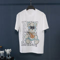 Xs-9Xlpp Printed Rhinestone H Bear Cartoon Short-Sleeve T-Shirt for Big and Tall Individuals, Casual Round Neck, Breathable, Trendy, Lightweight Style