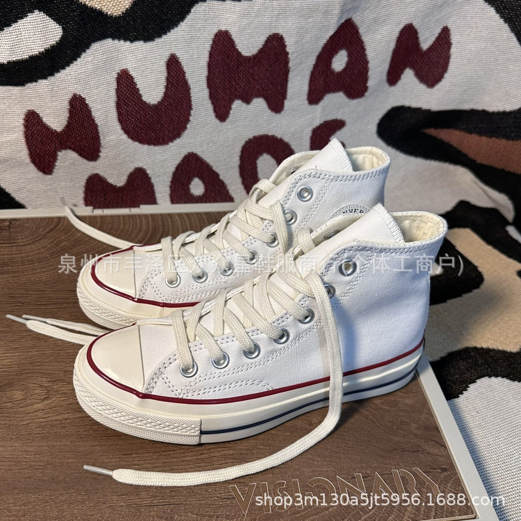 New Square Toe Squaretoe Ox Versatile, Comfortable and Wear-Resistant Low-Top Canvas Shoes for Men and Women, Same Style for Couples