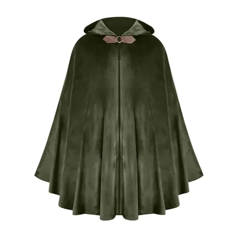 Medieval Deer Suede Cloak Halloween Retro Battle Warrior Cosplay Cosplay Costume Cloak