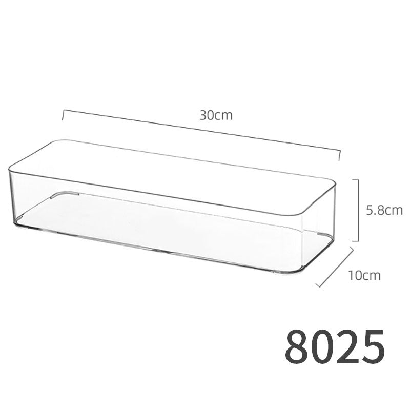 Desktop Storage Box small size Sundries Stationery Post-it Notes Hand Account Pencil Transparent Narrow Long Storage and Filing Box