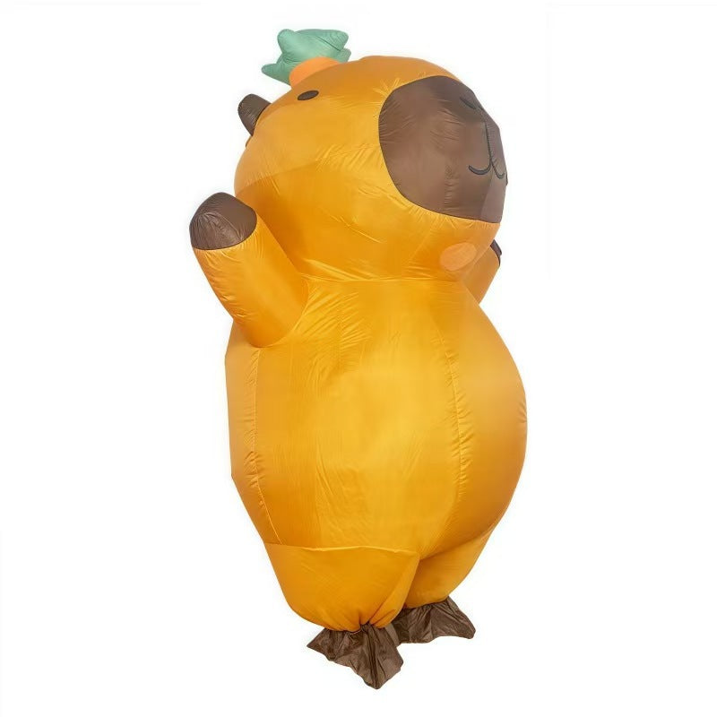 Halloween Rideable Animal Inflatable Costume Holiday Funny Performance Stage Props Capybara Inflatable Suit