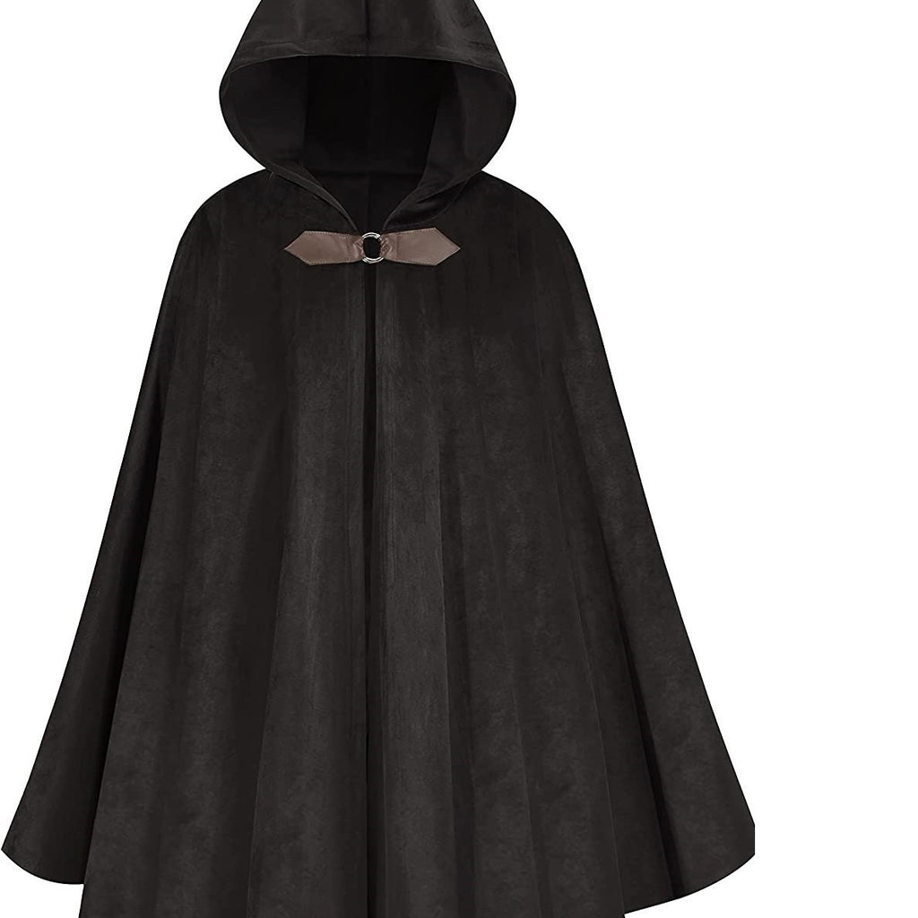 Medieval Deer Suede Cloak Halloween Retro Battle Warrior Cosplay Cosplay Costume Cloak