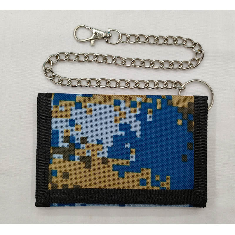 Factory Folding Waterproof Men's Wallet Outdoor Chain Anti-theft Money Bag Tactical Storage Waistband Wallet in stock
