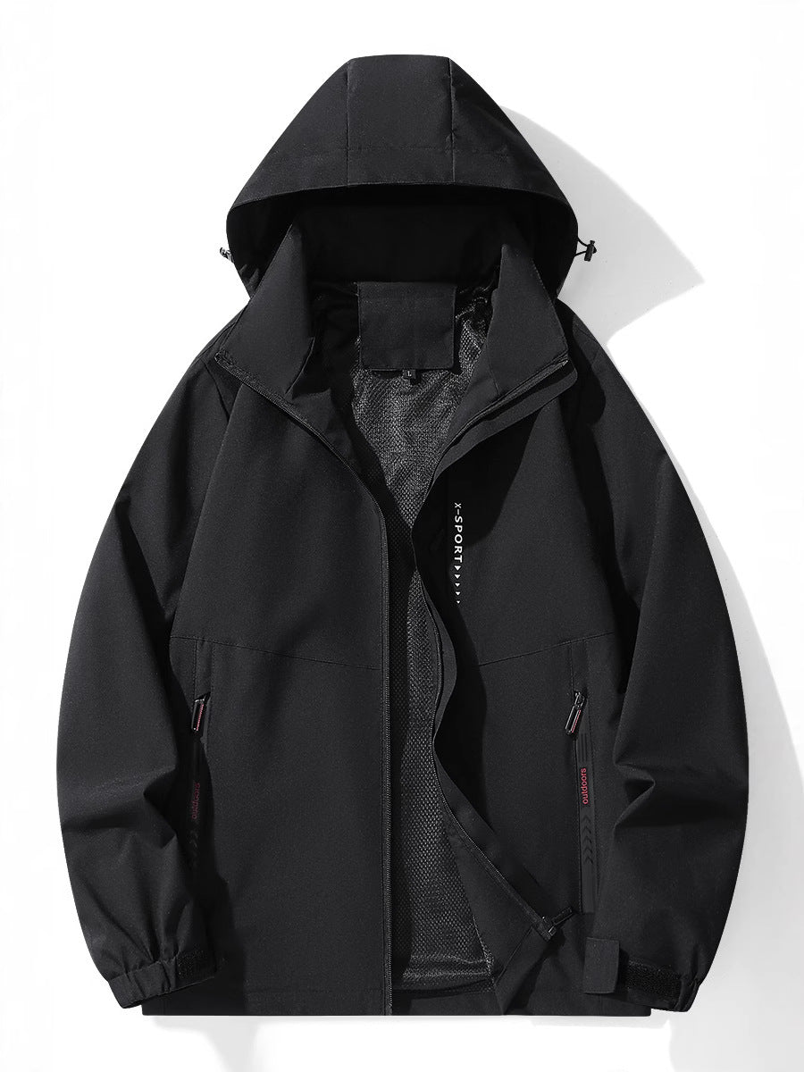 2025 outdoor mountaineering durable fashion simple men's and women's windproof waterproof assault clothing factory direct sales