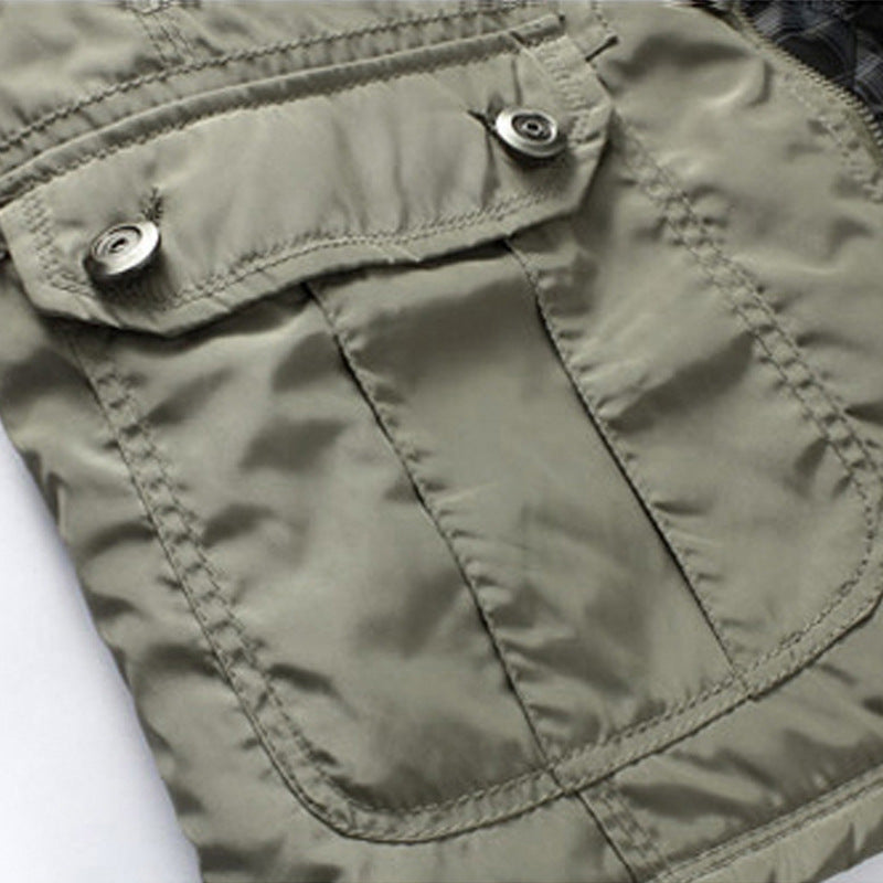 Cross-Border Foreign Trade Men's Spring and Autumn Fashion Versatile Plus-Size Business Casual Stand Collar Jacket for Big and Tall Men