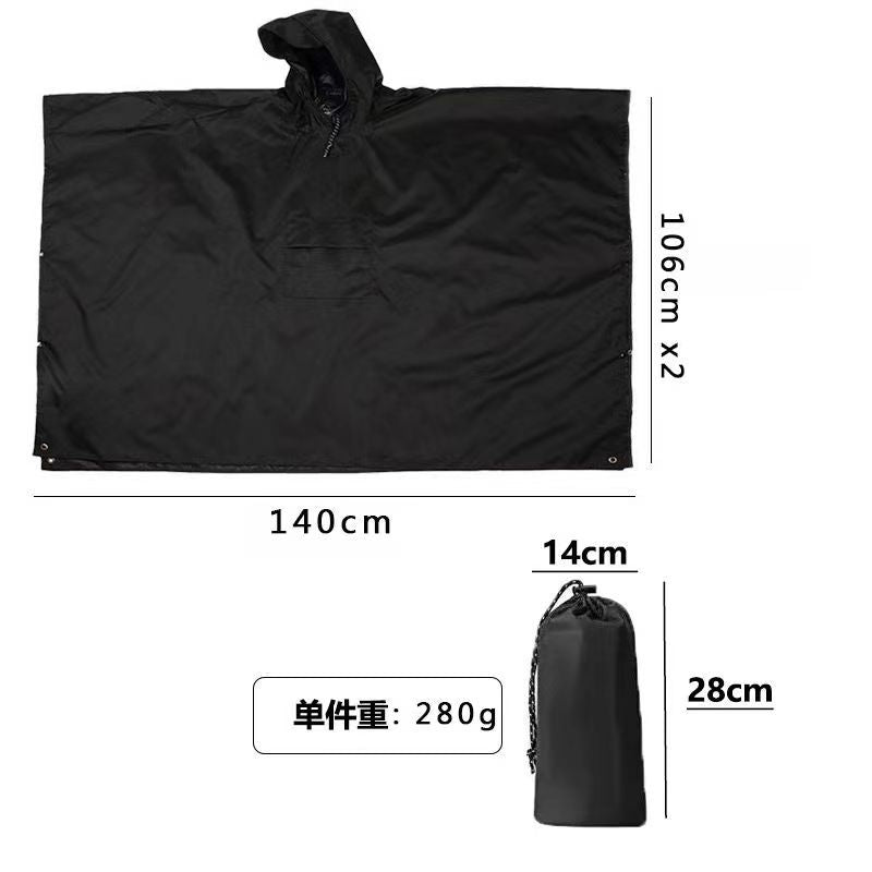 Source manufacturers Tianmu multi-functional three-in-one outdoor hiking camping multi-purpose foreign trade cape poncho