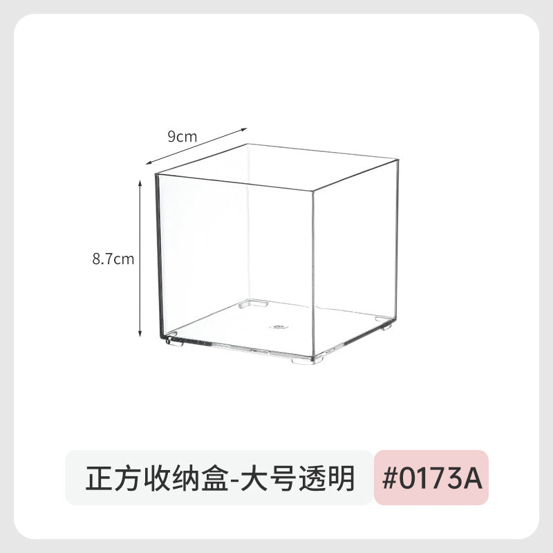 Desktop Storage Box Narrow Long Rectangular Acrylic Transparent Sundries Snack Drawer Divider Box Gap Storage Box