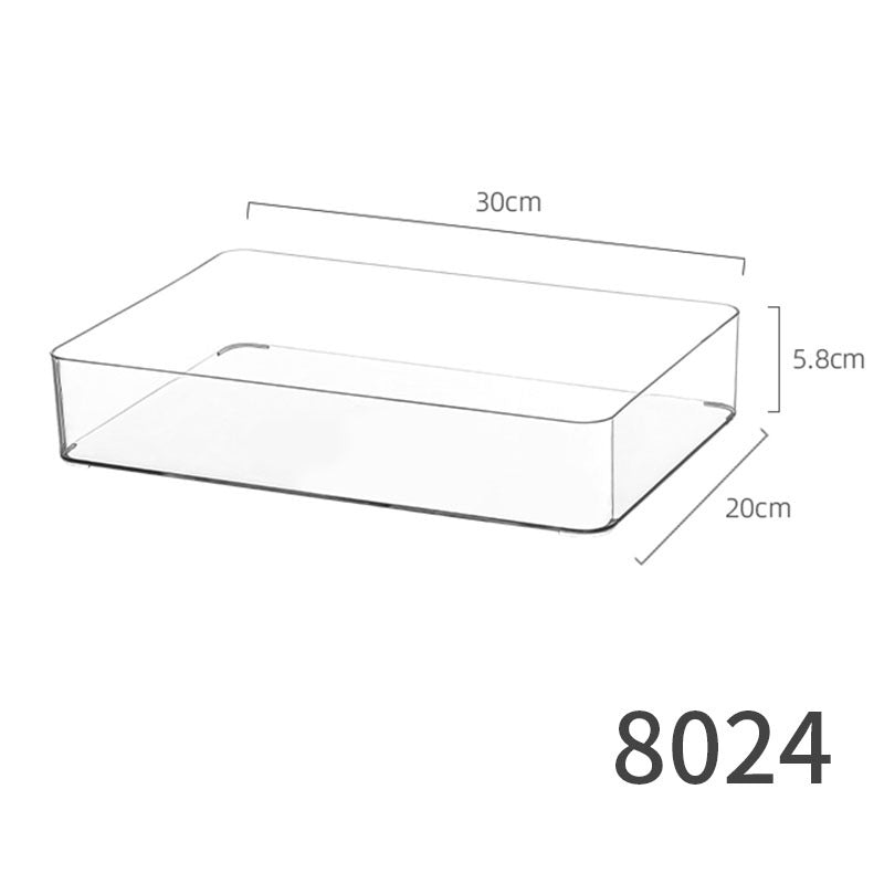 Desktop Storage Box small size Sundries Stationery Post-it Notes Hand Account Pencil Transparent Narrow Long Storage and Filing Box