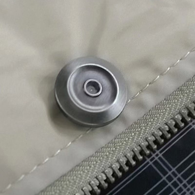Cross-Border Foreign Trade Men's Spring and Autumn Fashion Versatile Plus-Size Business Casual Stand Collar Jacket for Big and Tall Men