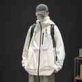 Plus Size Men's Loose Trendy Windproof Work Jacket for Spring and Autumn, Casual Oversized Jacket for Big and Tall Men