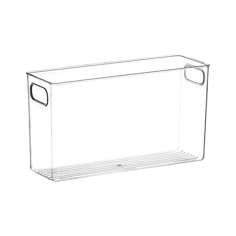Transparent mobile phone case storage box desktop acrylic box stationery finishing dormitory small mask cosmetics storage basket