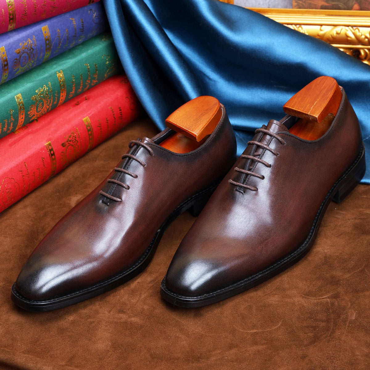 Business Formal Oxford Shoes for Men, Wedding Shoes, First-Layer Cowhide Leather, Carved Design, Gentlemanly British Retro European and American Trendy Shoes