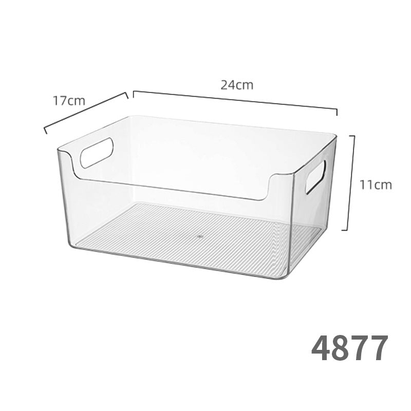Desktop Storage Box U-Port Transparent Acrylic Cosmetic Mask Bathroom Skin Care Product Perfume Workstation Dressing Table Basket