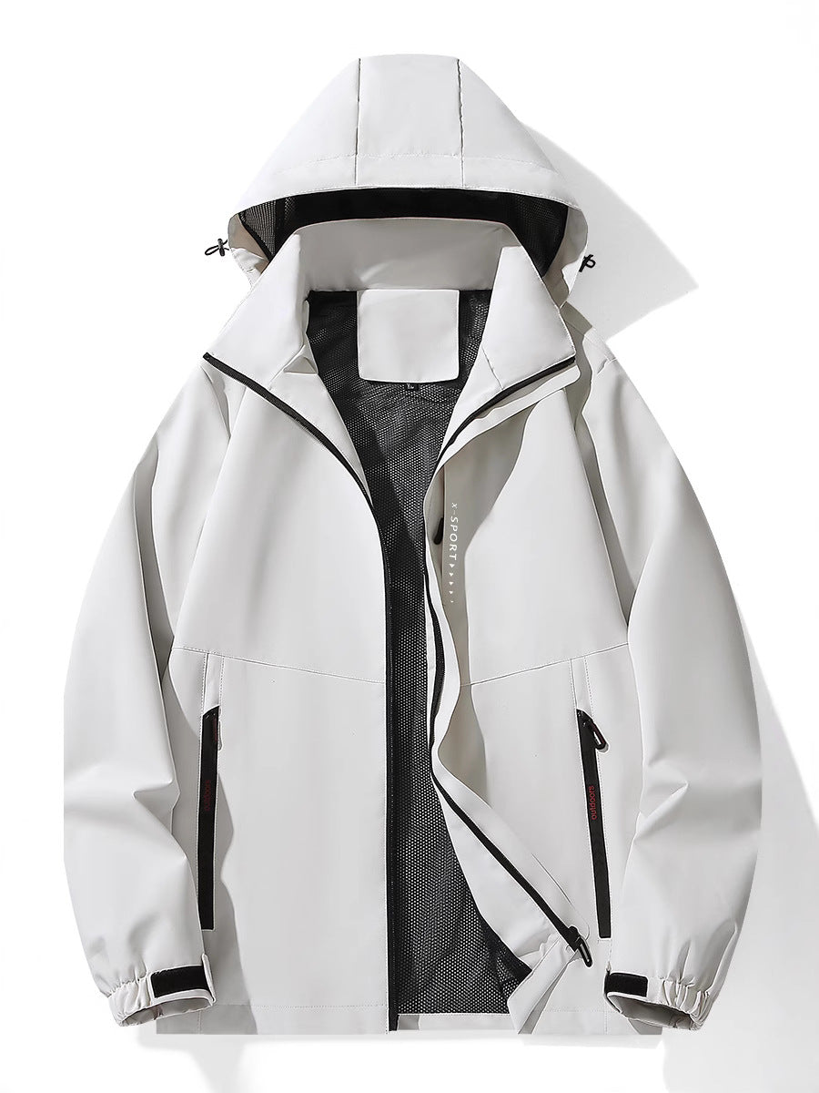 2025 outdoor mountaineering durable fashion simple men's and women's windproof waterproof assault clothing factory direct sales